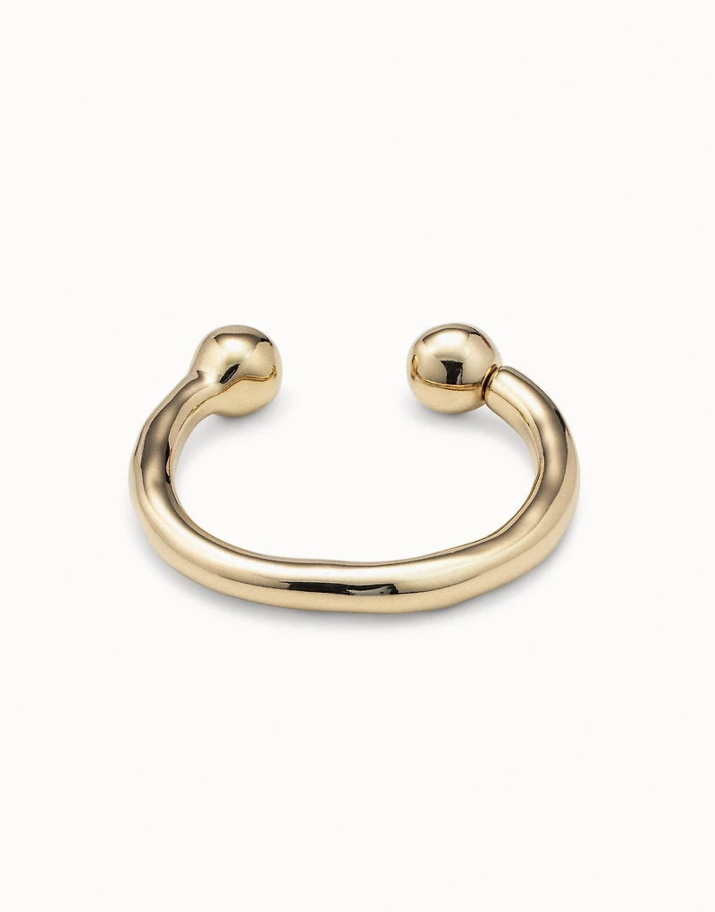 Bangle bracelet with double ball