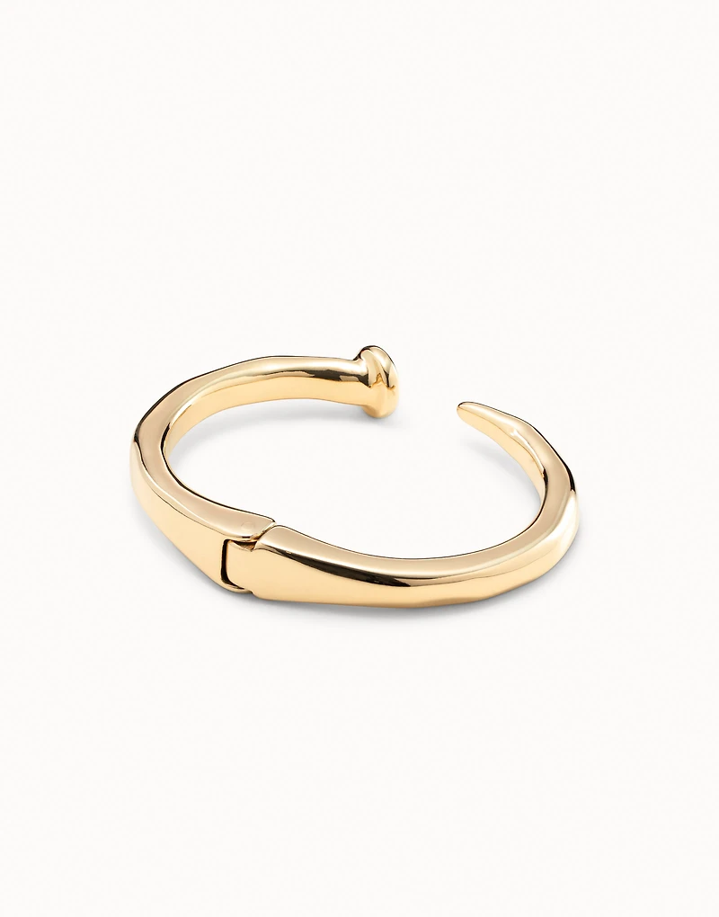 Nail shaped bangle bracelet