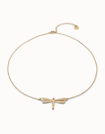 Short chain pendant necklace with nail