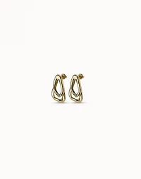 Earrings with 2 overlapping links