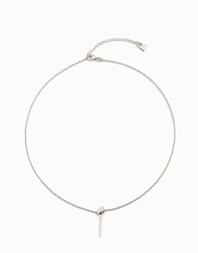 Short  chain pendant necklace  with nail