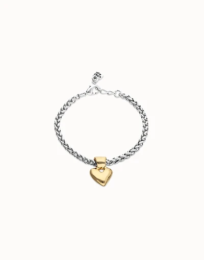 Chain bracelet with small heart detail
