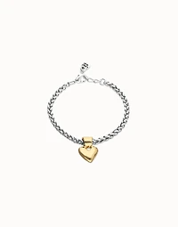 Chain bracelet with small heart detail