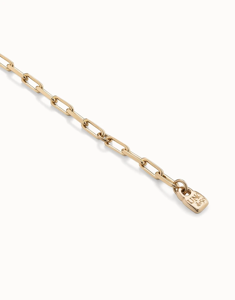 Long link chain charm necklace
