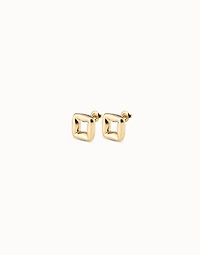 Square stud earrings