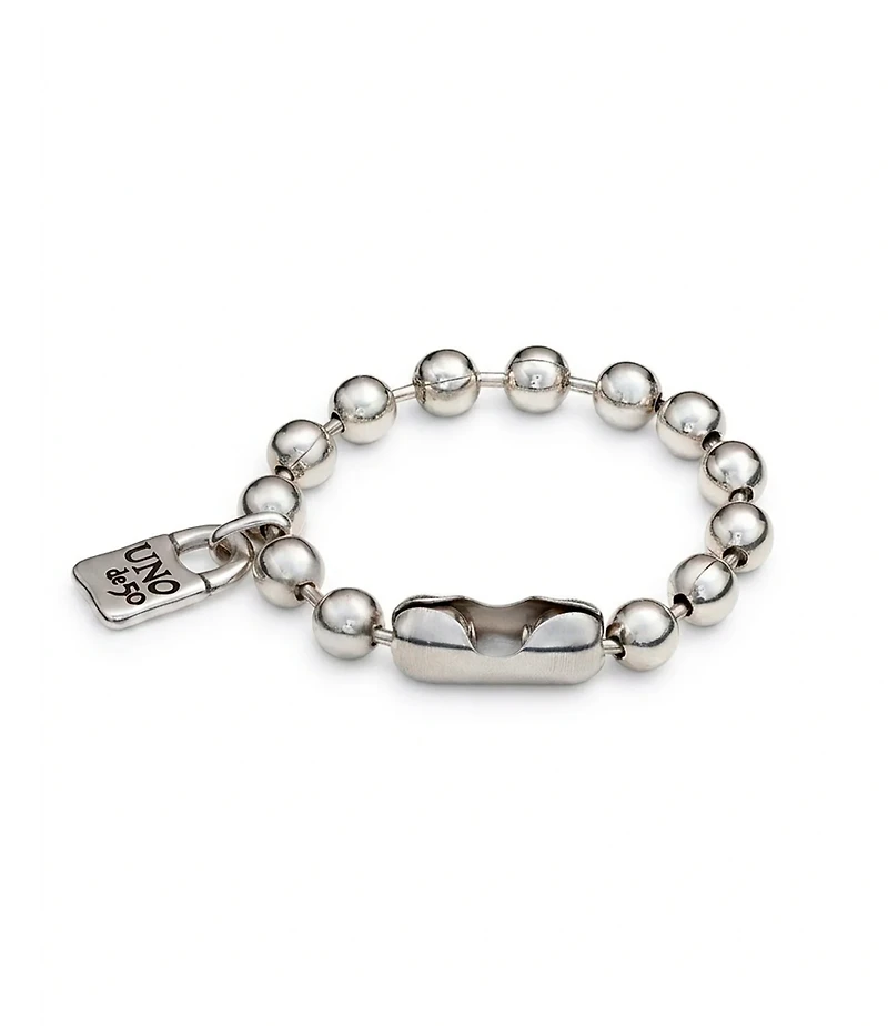 Beaded bracelet with padlock