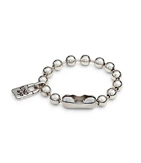 Beaded bracelet with padlock