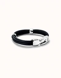 Double strand leather bracelet