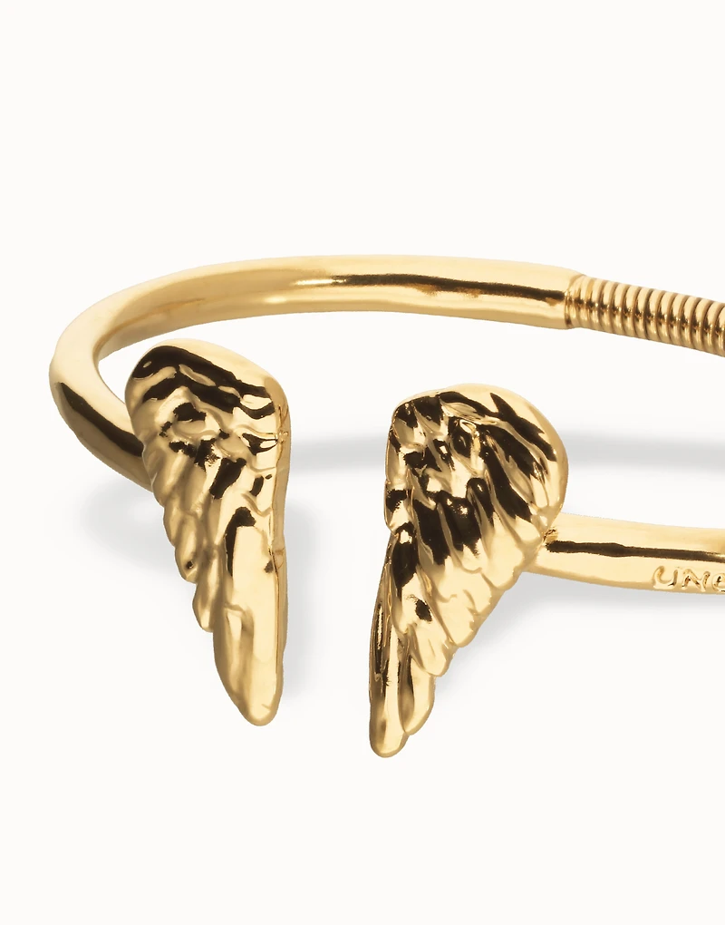 Cuff bracelet with wing detail