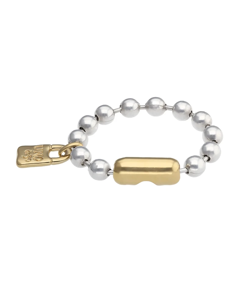 Beaded bracelet with padlock