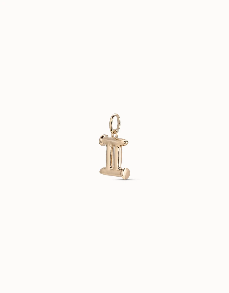 Gemini shaped charm