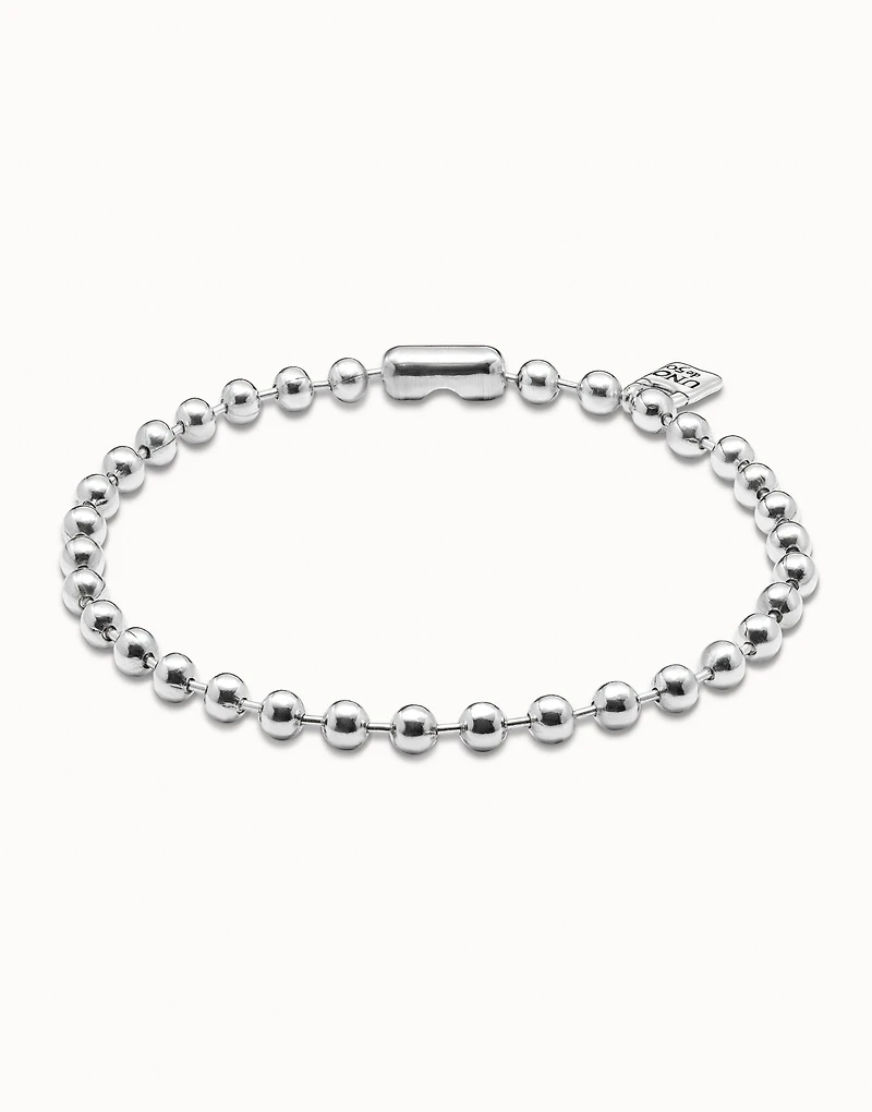 Short beaded necklace with padlock