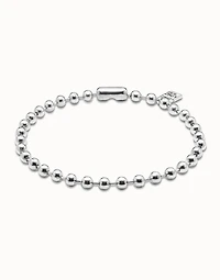 Short beaded necklace with padlock
