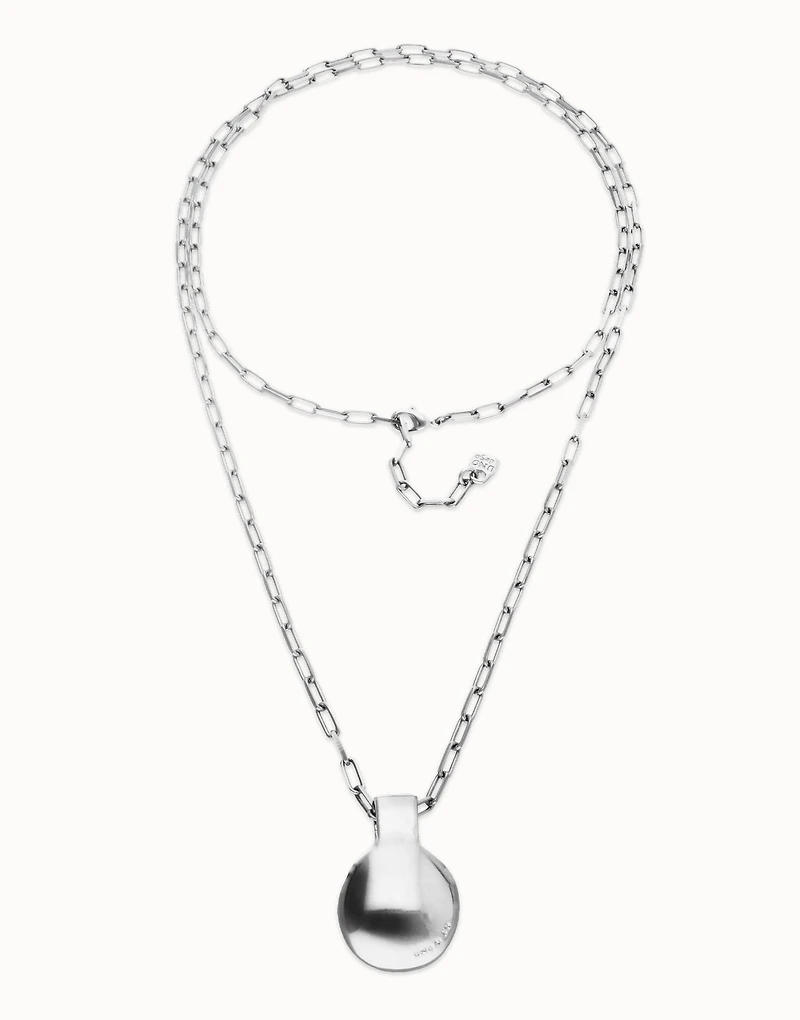 Long necklace with large sphere