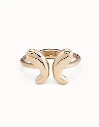 Bangle bracelet with a central butterfly