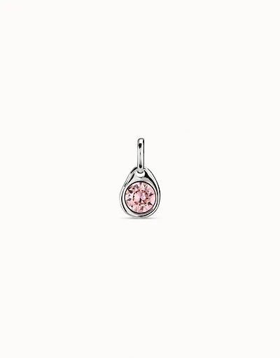 Charm with a pink crystal
