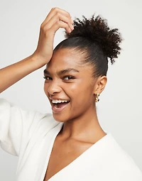 Drop earrings with two beads