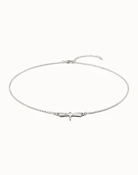 Short  chain necklace  with butterfly