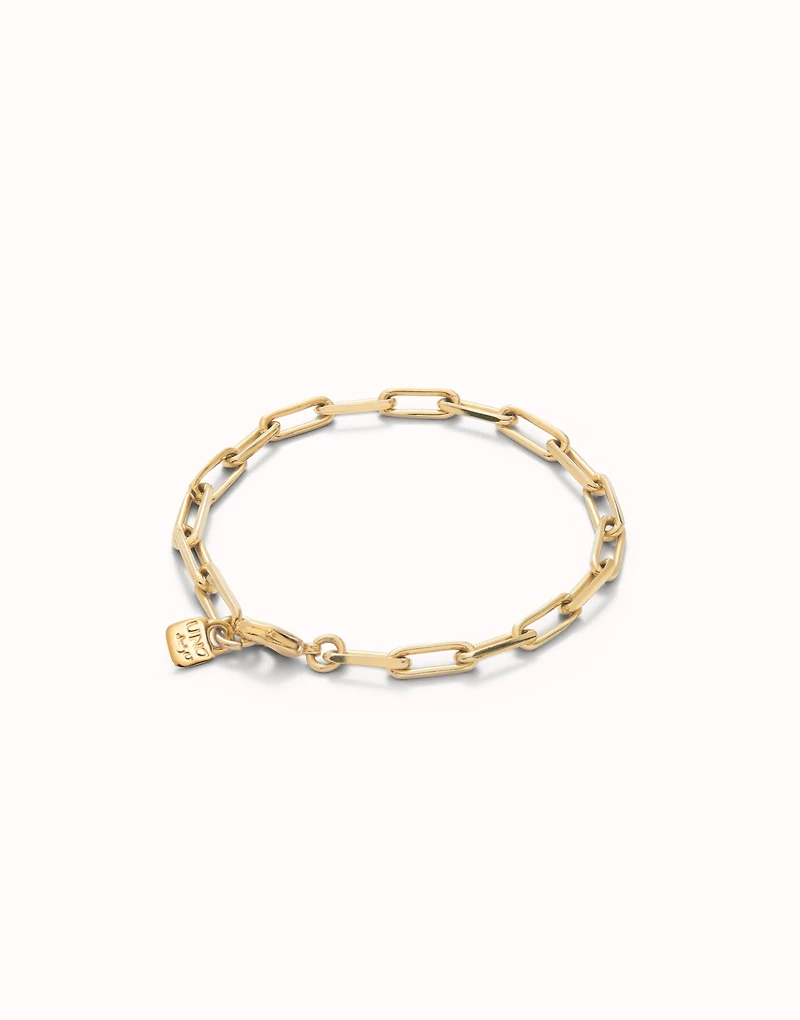 Rectangular link chain bracelet