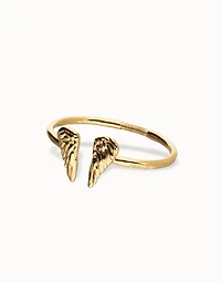 Cuff bracelet with wing detail