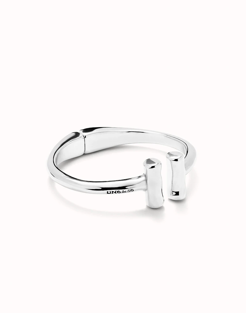 Bangle bracelet with two tubes