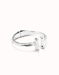 Bangle bracelet with two tubes