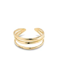 Triple strand cuff bracelet