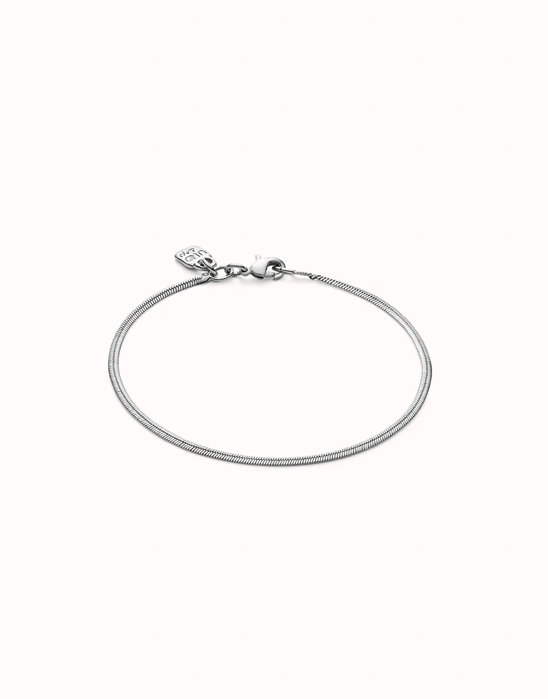 Flat snake chain bracelet