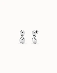 Drop earrings with two beads
