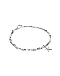 Necklace with crystals and small starfish