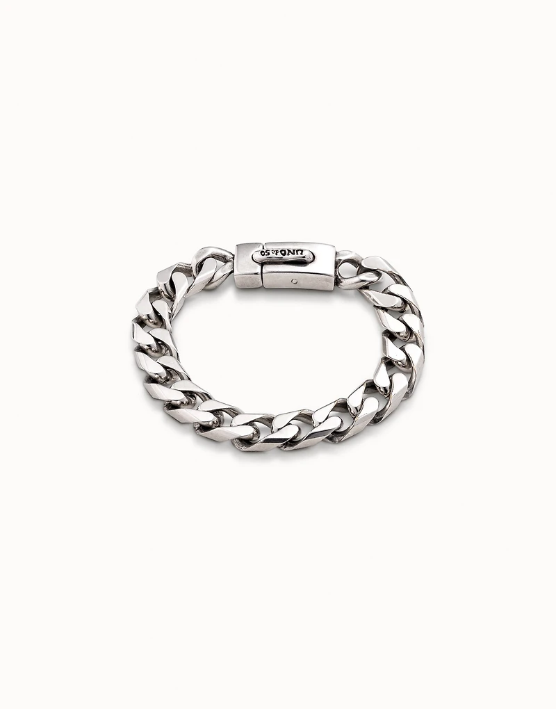 Cuban curb link chain bracelet