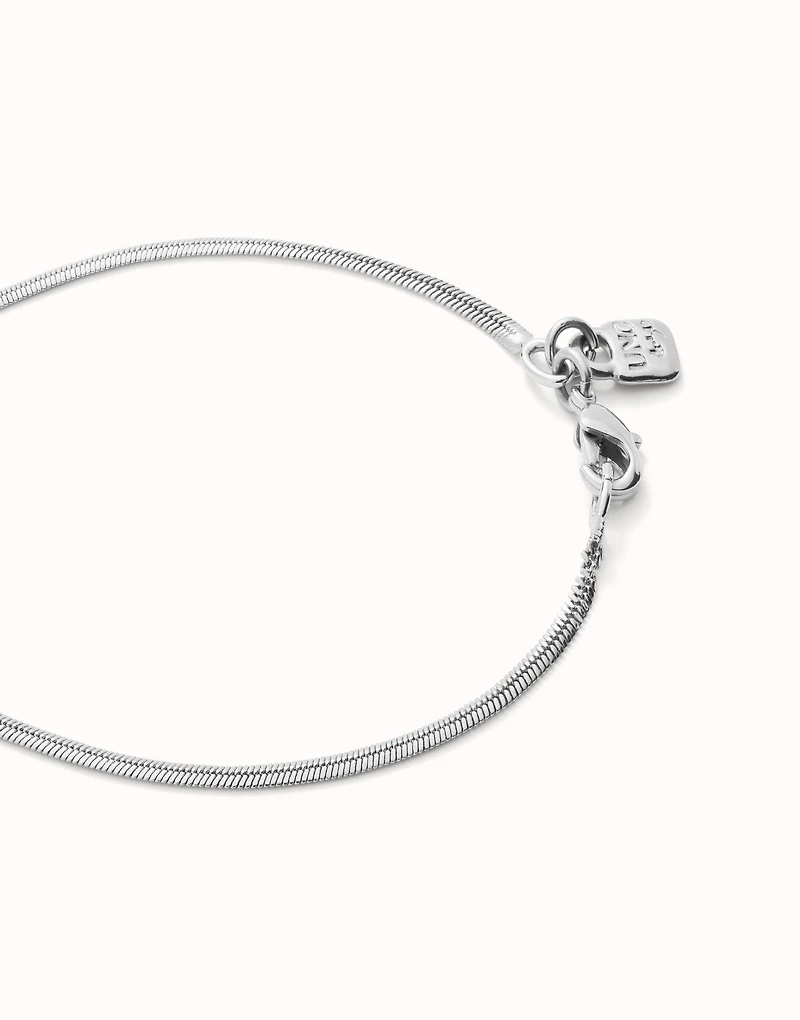 Flat snake chain bracelet
