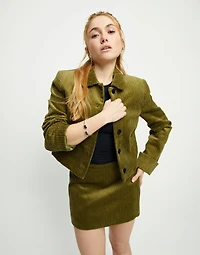 Bangle bracelet with two oval faceted black crystals