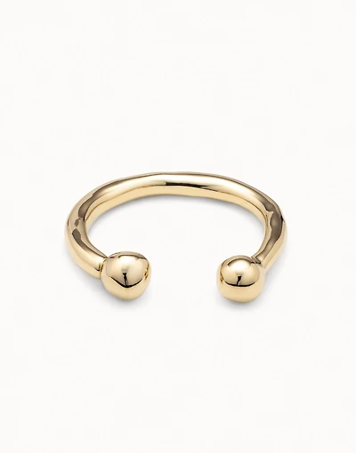 Bangle bracelet with double ball