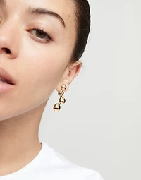 Drop earrings with beads