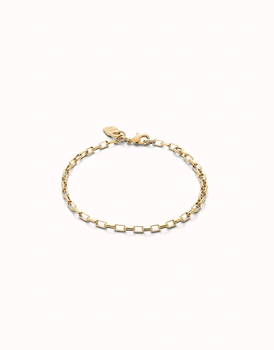Mid-sized link charm chain bracelet