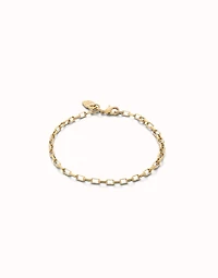 Mid-sized link charm chain bracelet