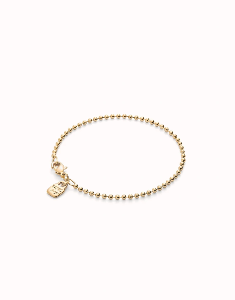 Beaded chain charm bracelet