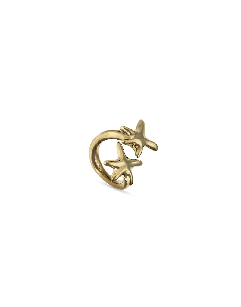 Intertwined starfish ring