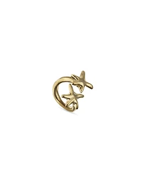 Intertwined starfish ring