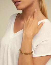 Square link chain bracelet