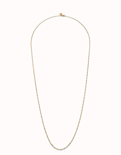 Long link chain necklace