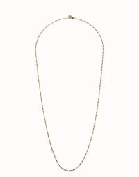 Long link chain necklace