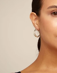 Open hoop earrings