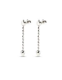 Drop earrings with small hearts
