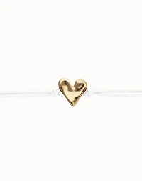 leather bracelet with heart detail