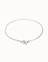 Necklace with intertwined carabiner