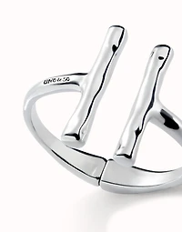 Bangle bracelet with two long tubes