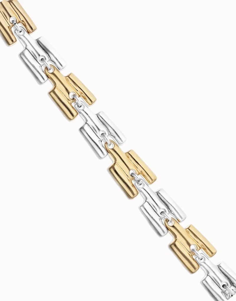 Square links chain bracelet