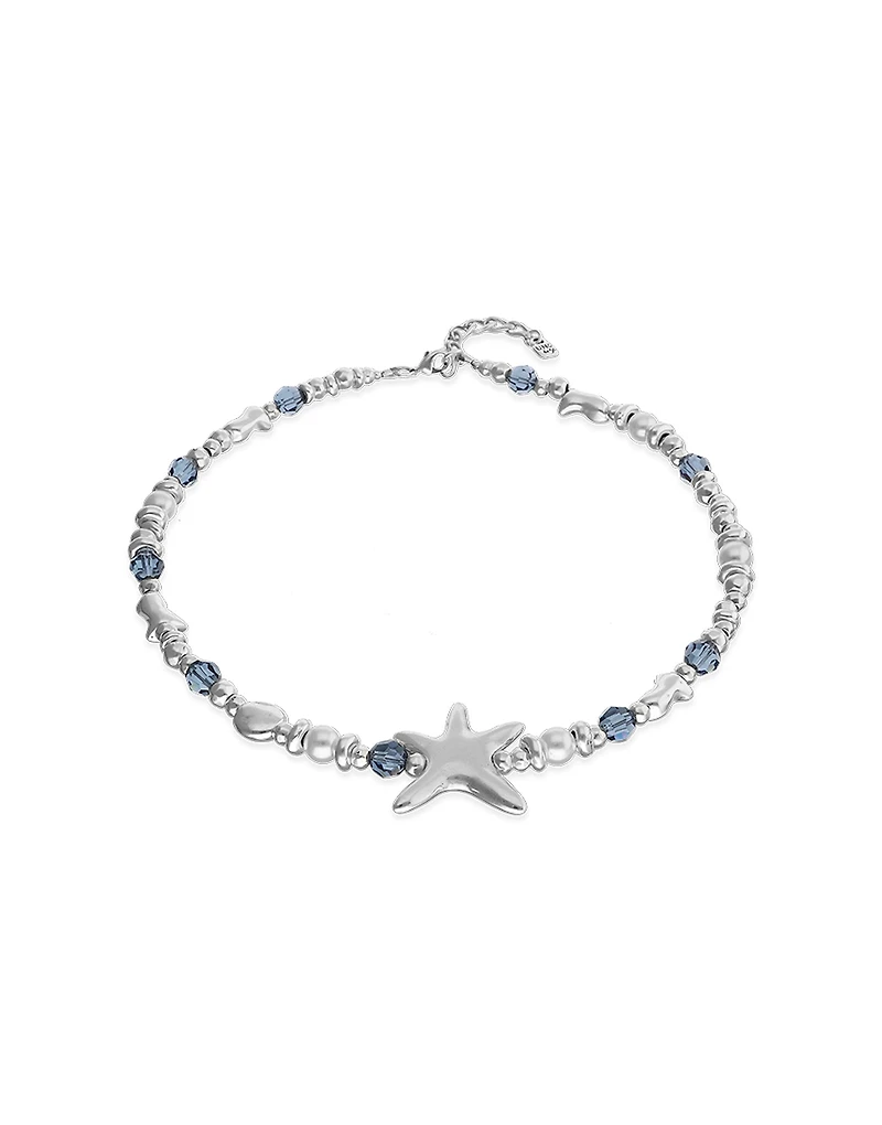 Necklace with crystals and big starfish